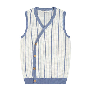 Knit Double Button Vest - Kidichic
